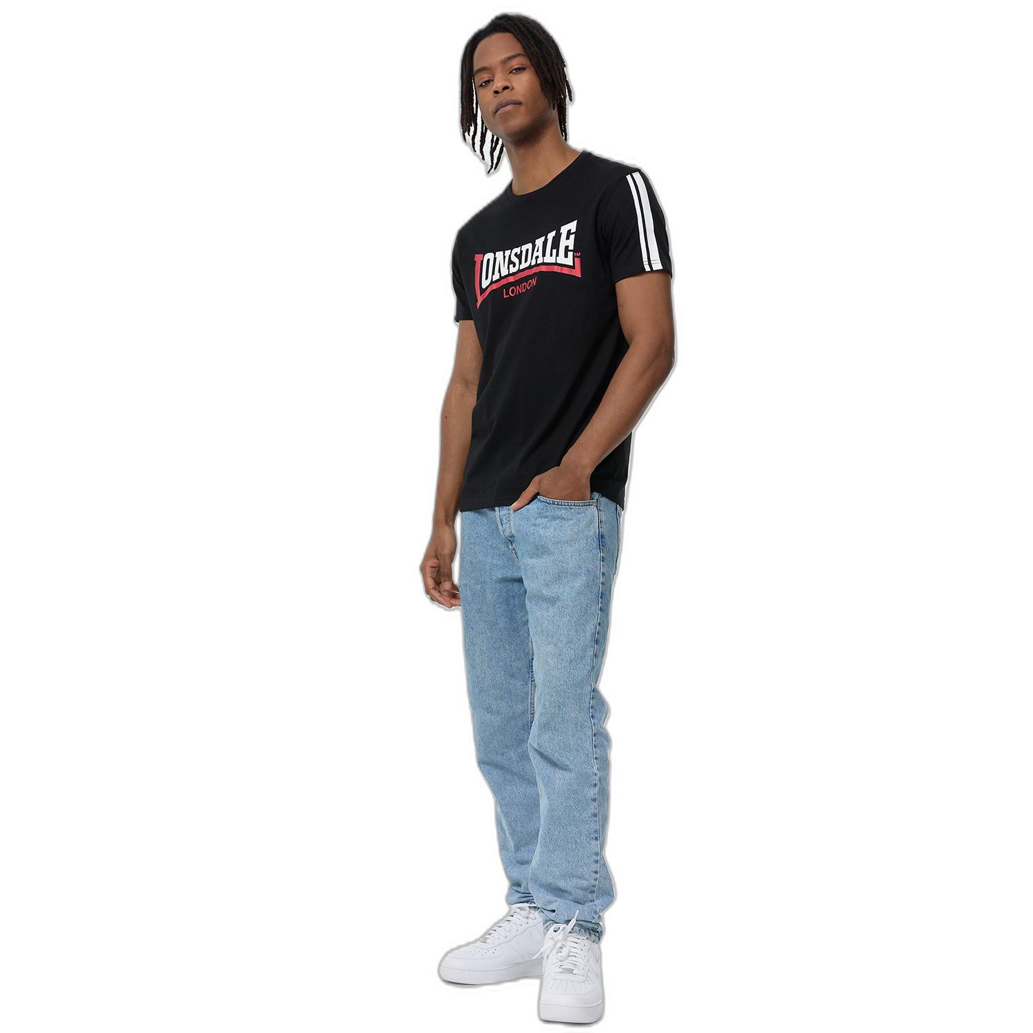 LONSDALE Elphin Regular Fit T-Shirt mit Logo und Streifen