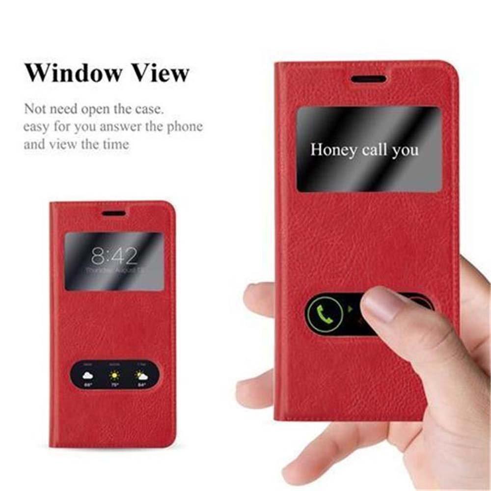 Cadorabo Hülle für Apple iPhone X / XS Magnetverschluss, 2 Sichtfenstern