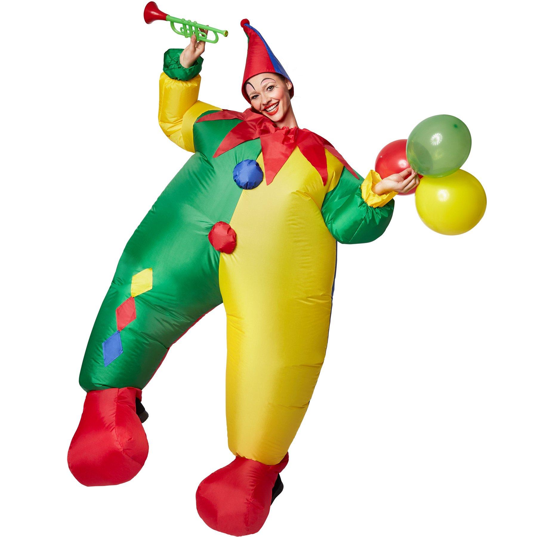 Tectake Selbstaufblasbares Kostüm Clown