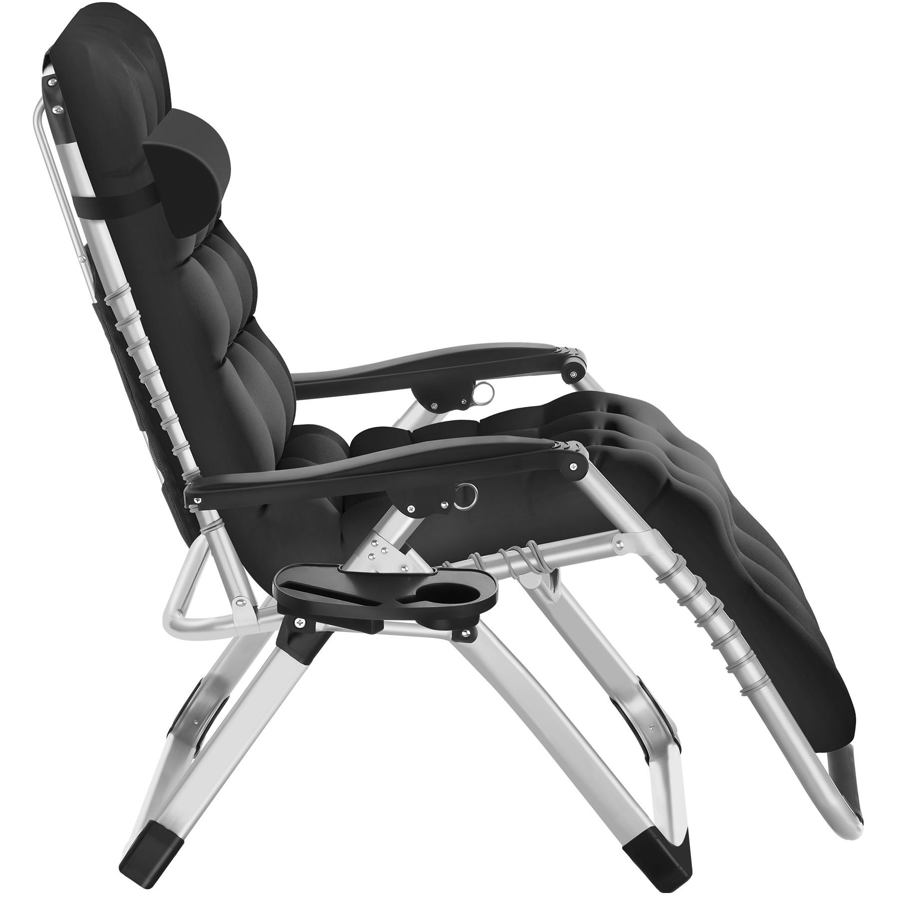 Tectake Sonnenliege klappbar, flexible Rückenlehne und Fussablage stufenlos verstellbares Sonnendach