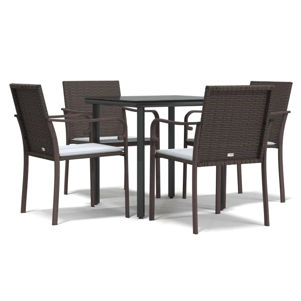 VidaXL Garten essgruppe poly-rattan