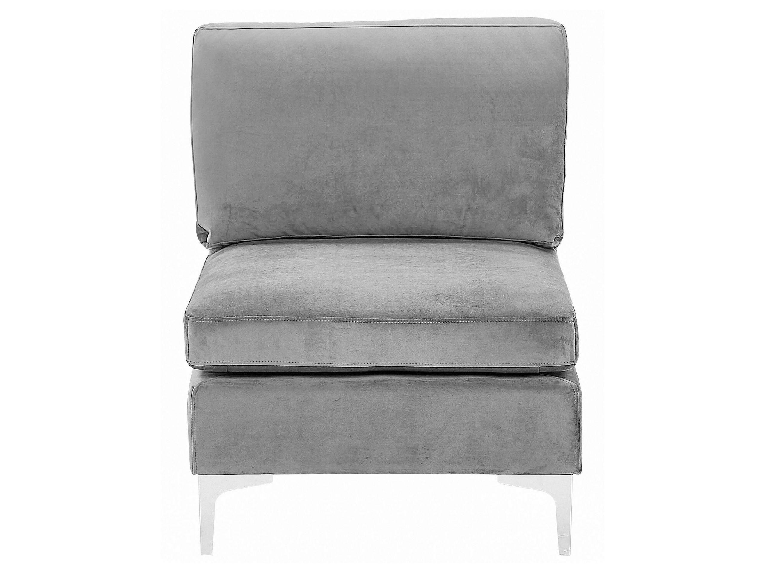 Beliani Sesselmodul aus Samtstoff Modern EVJA