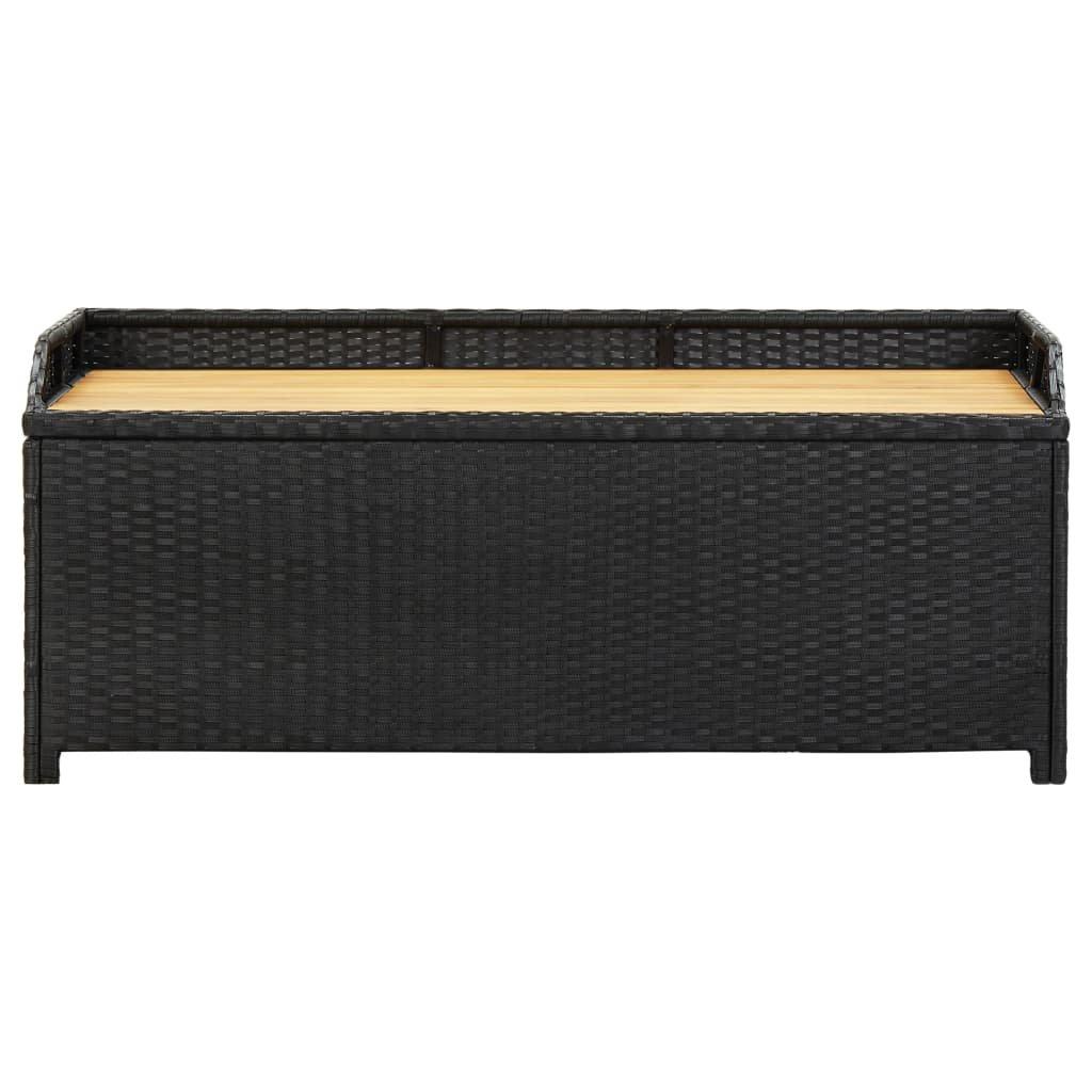 VidaXL Aufbewahrungsbank poly-rattan