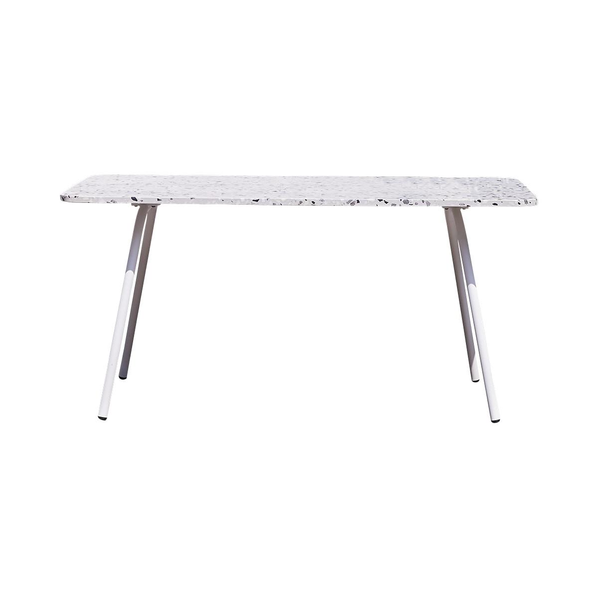 Tikamoon Rechteckiger Tisch Premium-Terrazzo und Metall 4–6 Pers. Elio