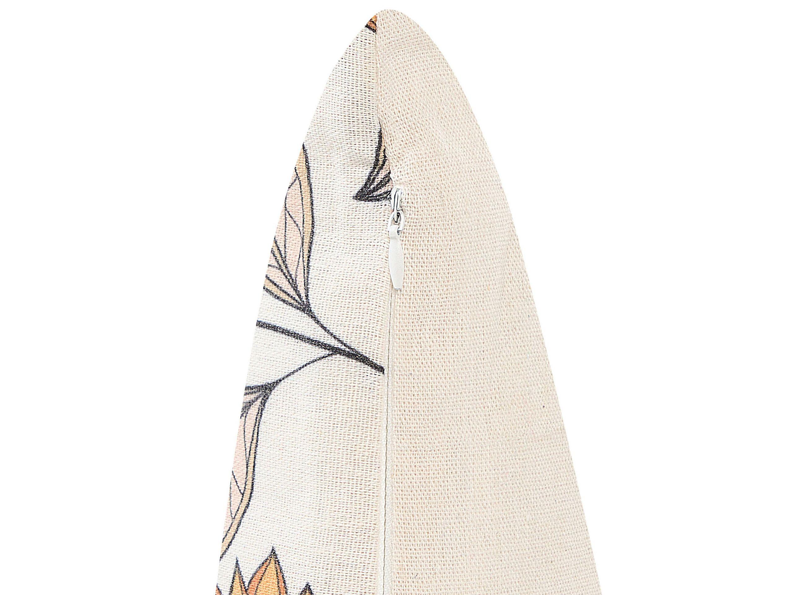 Beliani Dekokissen 2er Set aus Polyester Boho TUBEROSE