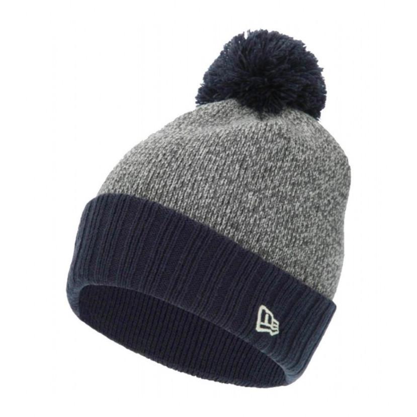 NEW ERA mütze mit bommel gestrickt