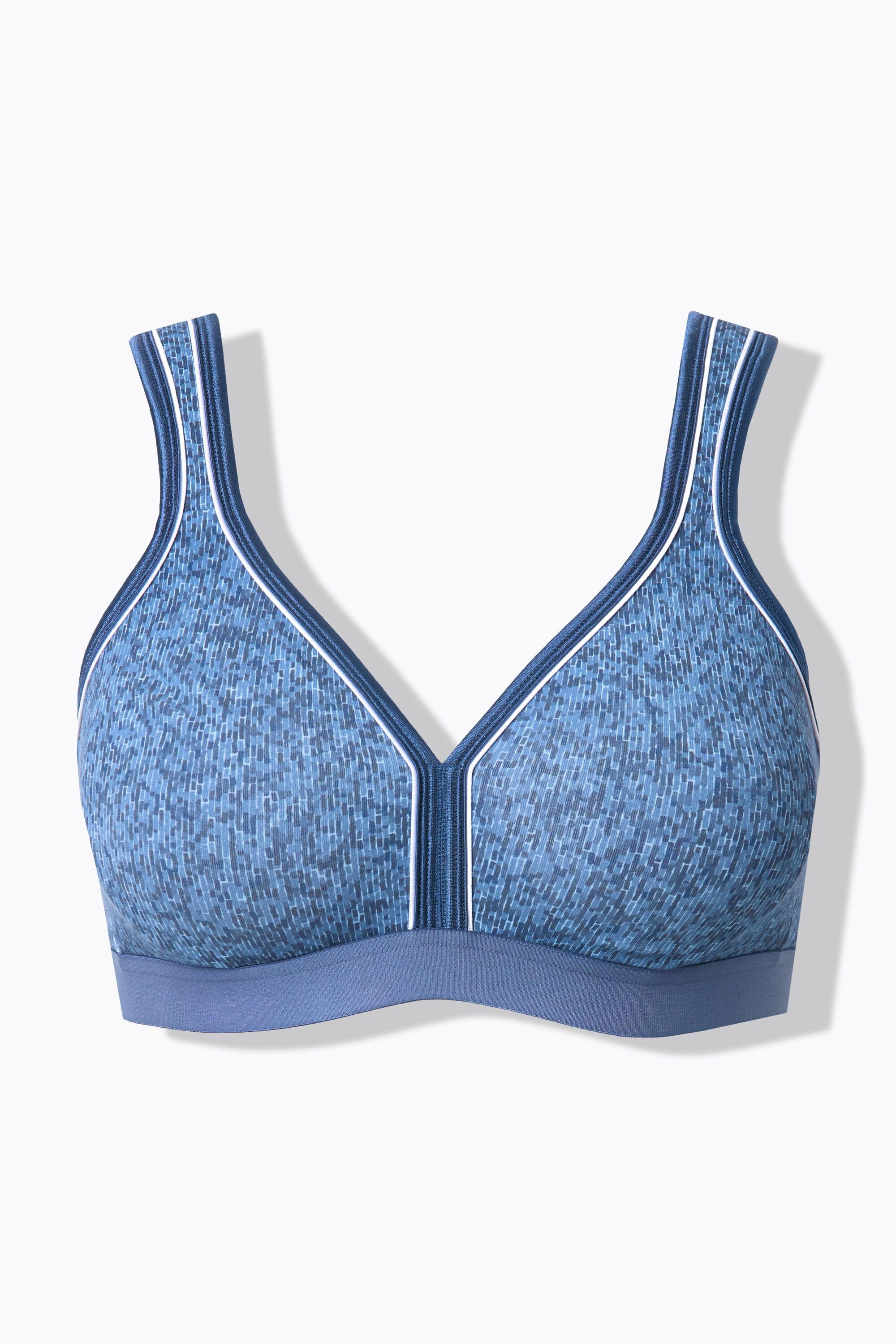Ulla Popken Minimizer, Denim-Optik, ohne Bügel, Cup C - D