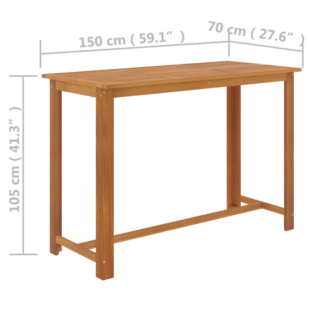 VidaXL Garten-bar set akazienholz