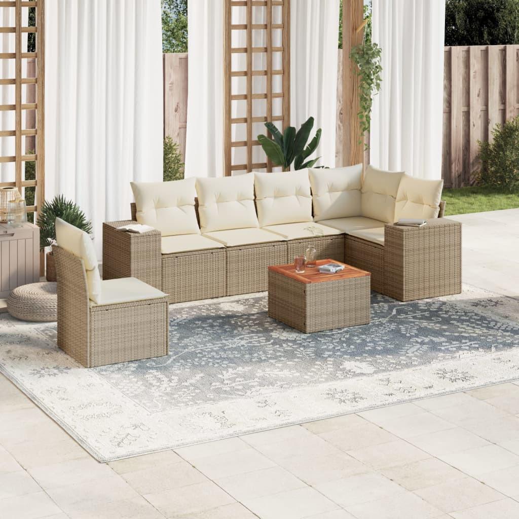 VidaXL Garten sofagarnitur poly-rattan