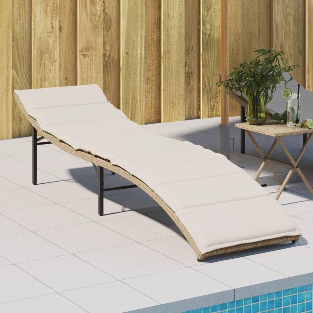 VidaXL Sonnenliege poly-rattan