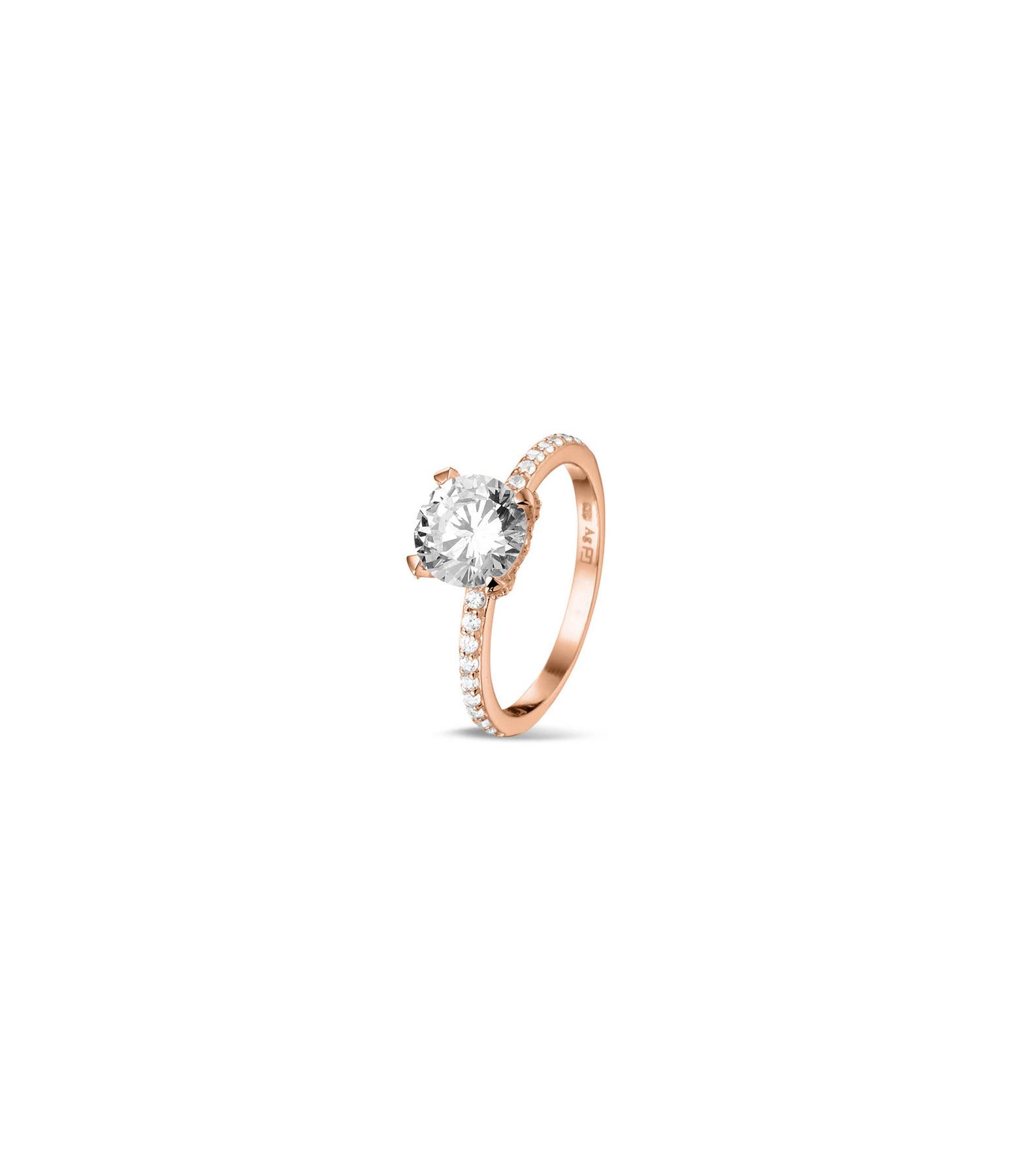 PHANTASYA Ring mit Zirkonia 1565 Roségold