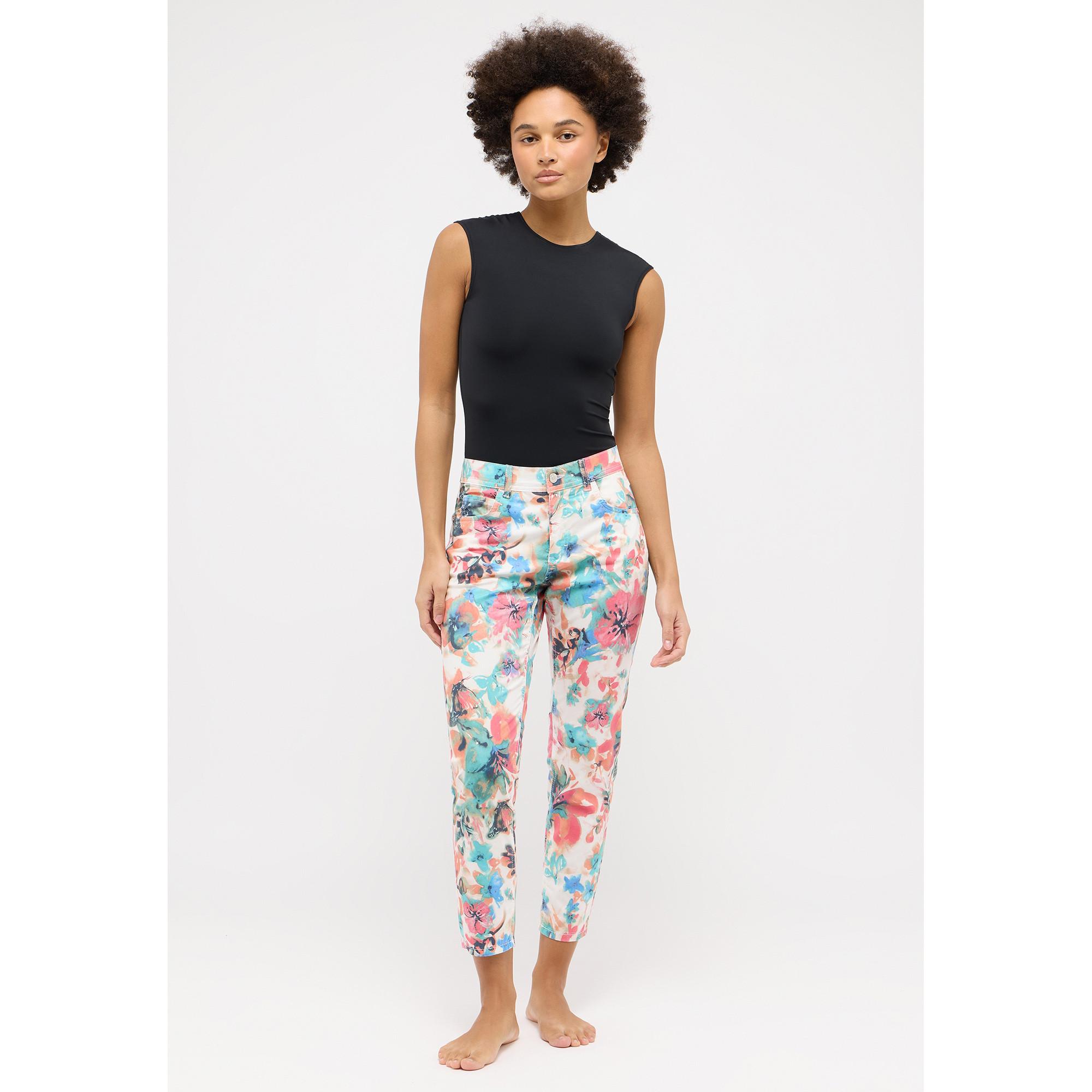 ANGELS Ornella All-Over-Muster 7/8 Länge Stoffhose
