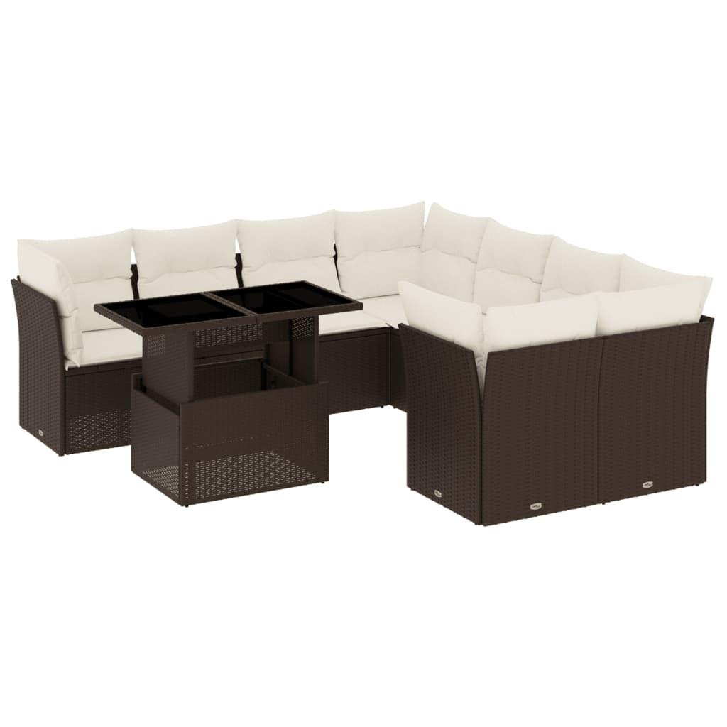 VidaXL Garten sofagarnitur poly-rattan