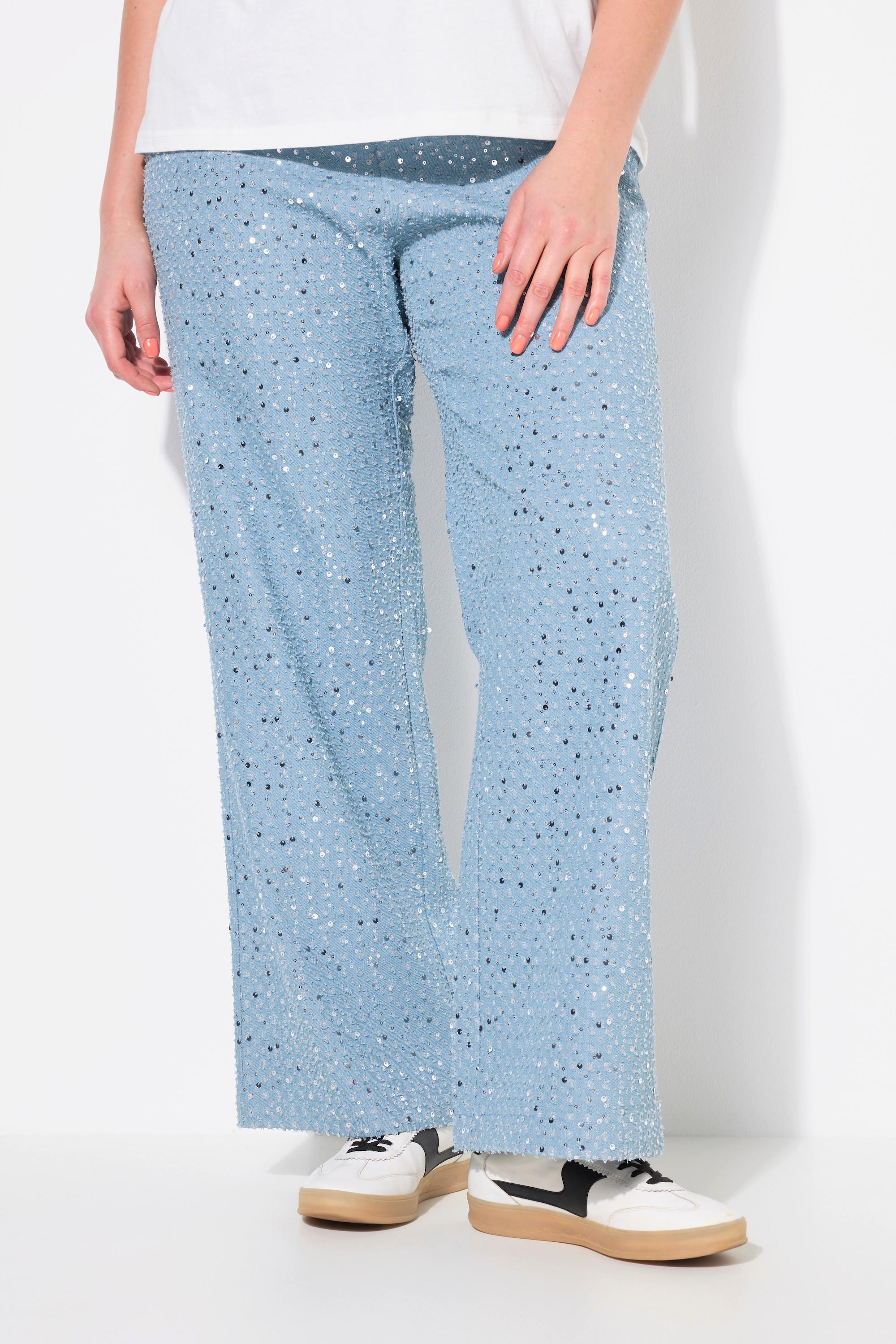 Studio Untold Jeans Wide Legs Pailletten