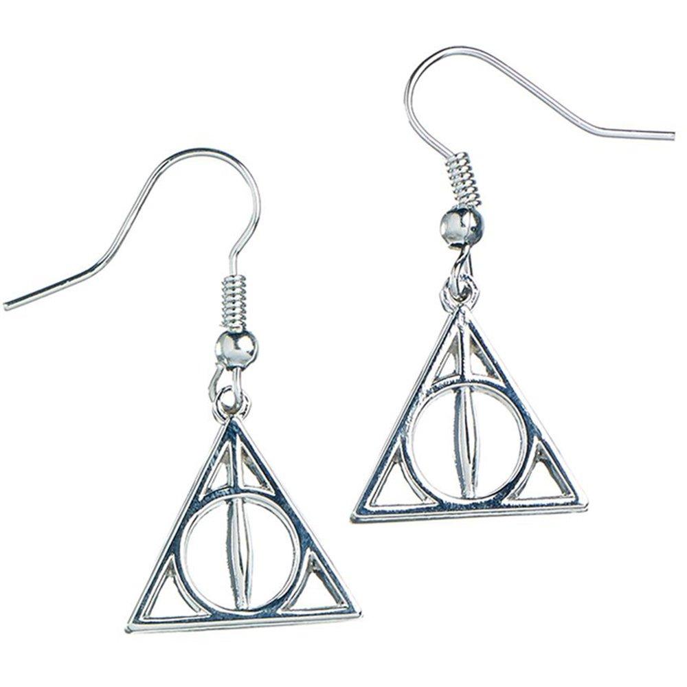 Harry Potter Deathly Hallows Ohrringe, Versilbert