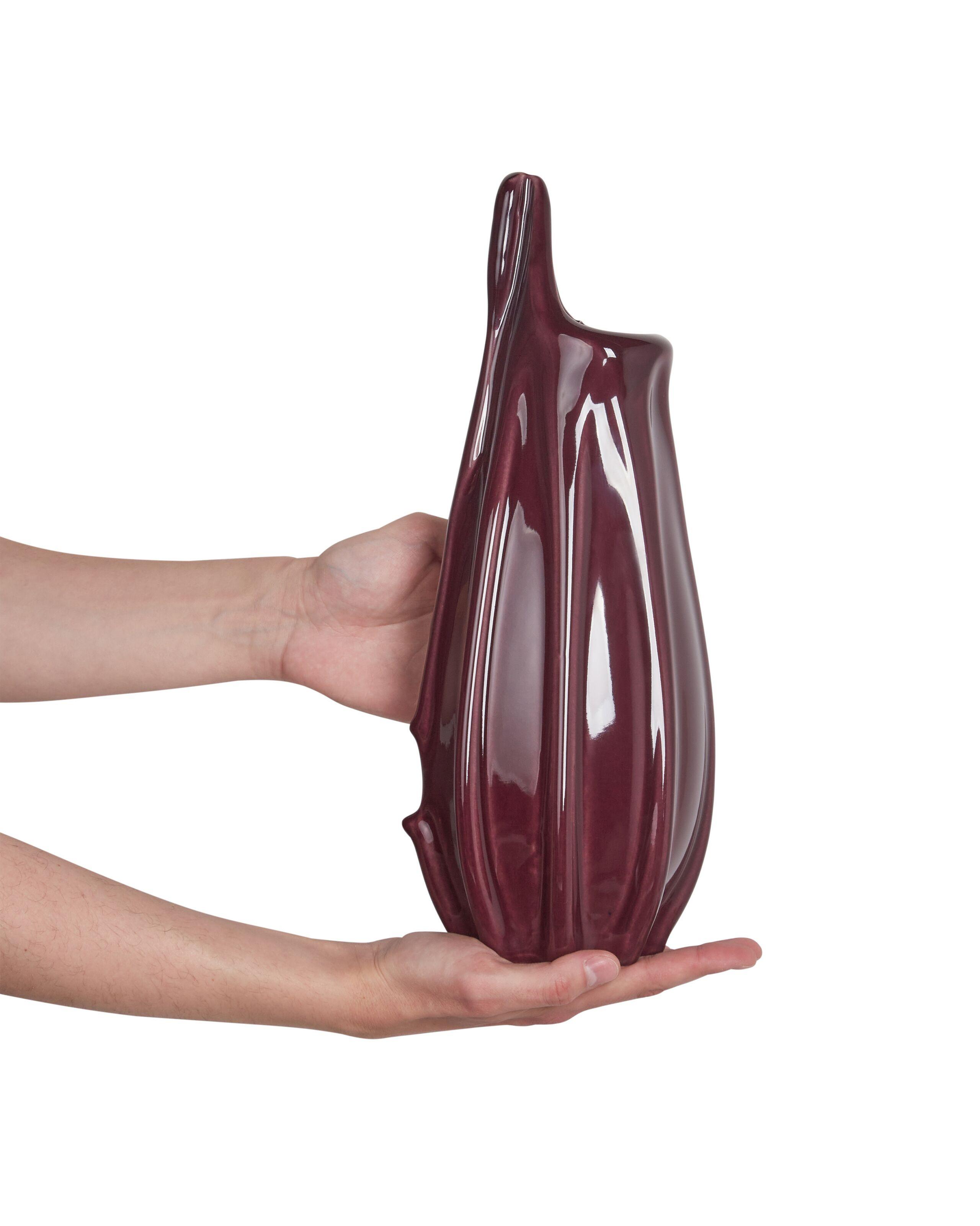 Beliani Blumenvase aus Steinzeug Modern SHADS