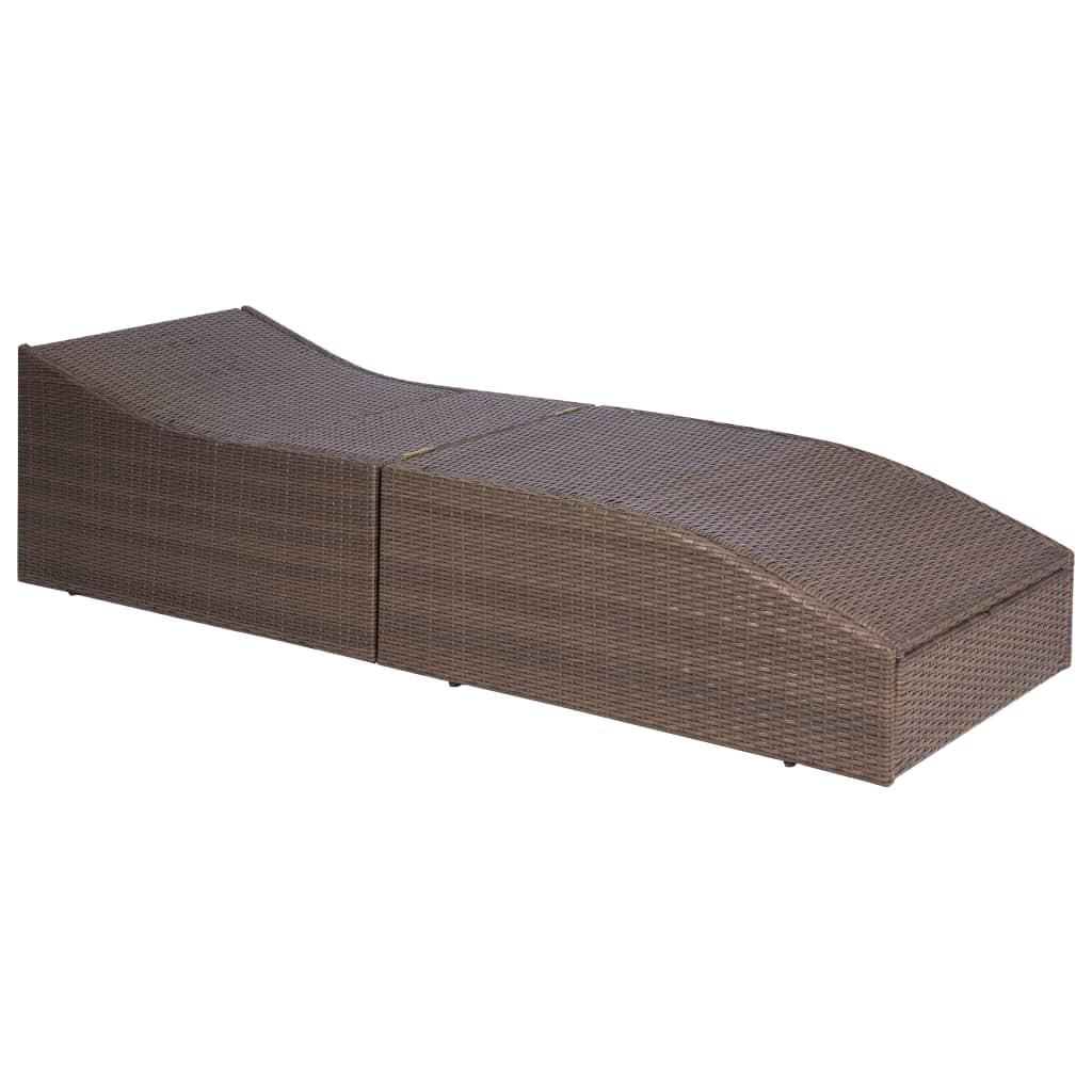 VidaXL Sonnenliege poly-rattan