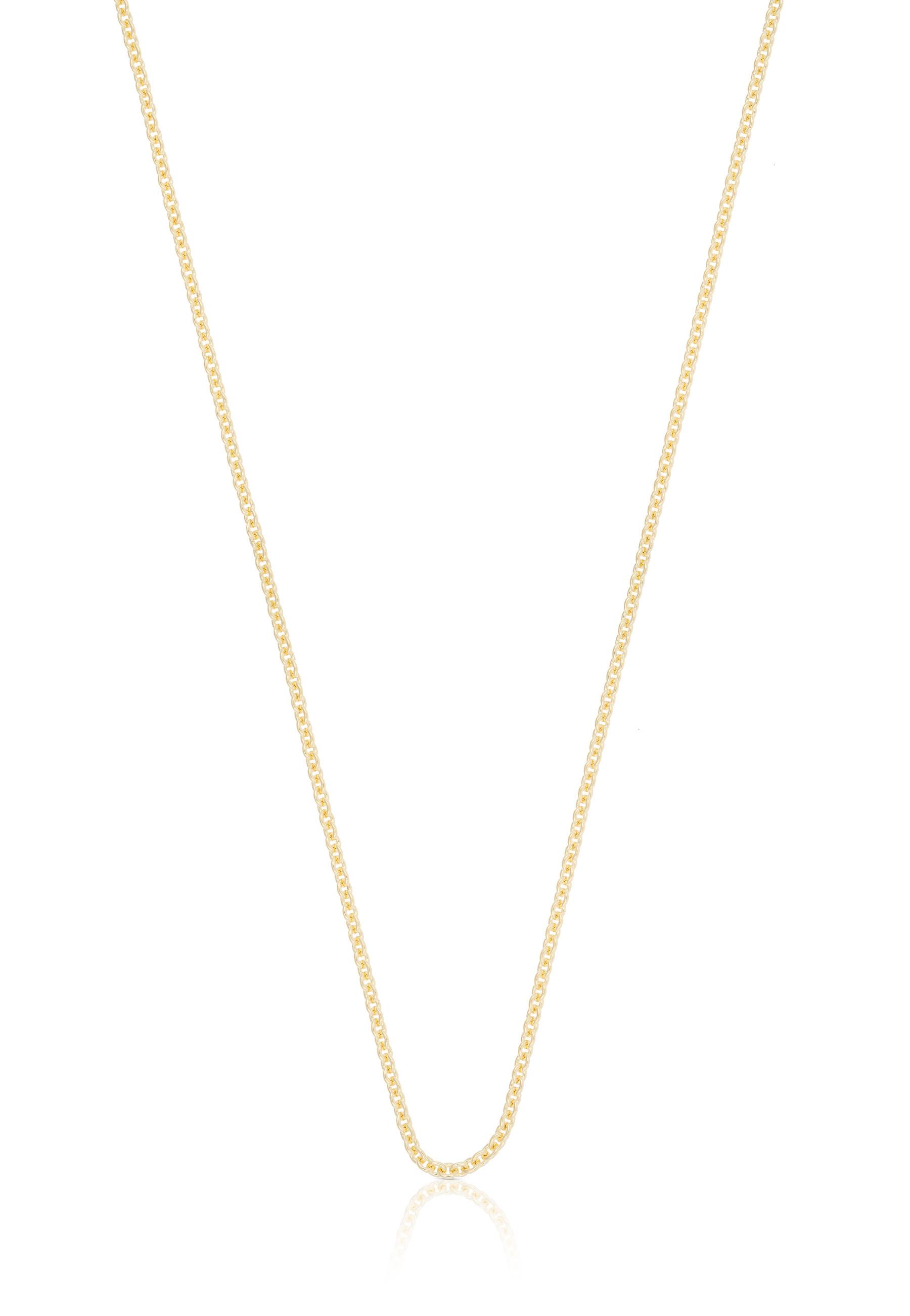 MUAU Schmuck Collier Rundanker Gelbgold 750, 2mm, 50cm