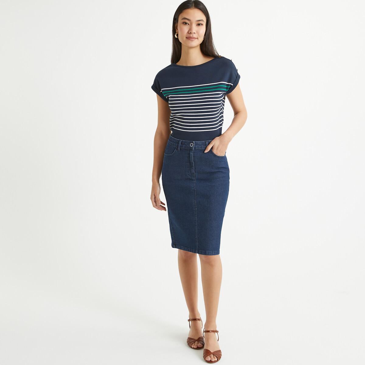 La Redoute Collections Jeansrock aus Stretch-Denim