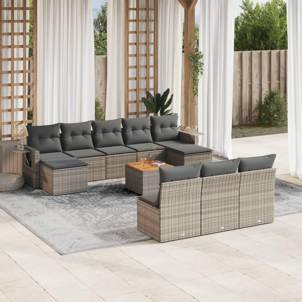 VidaXL Garten sofagarnitur poly-rattan