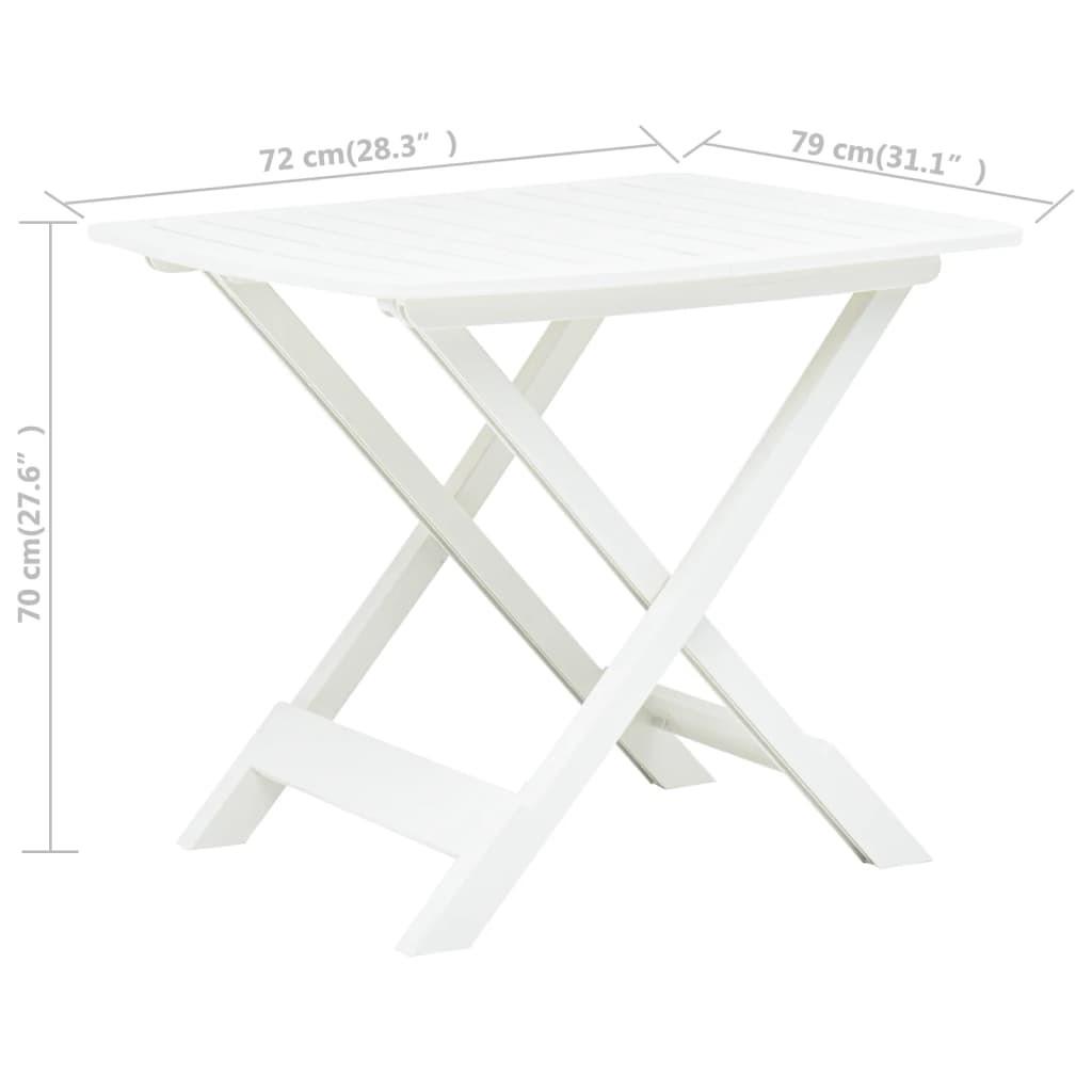 VidaXL Gartentisch plastik