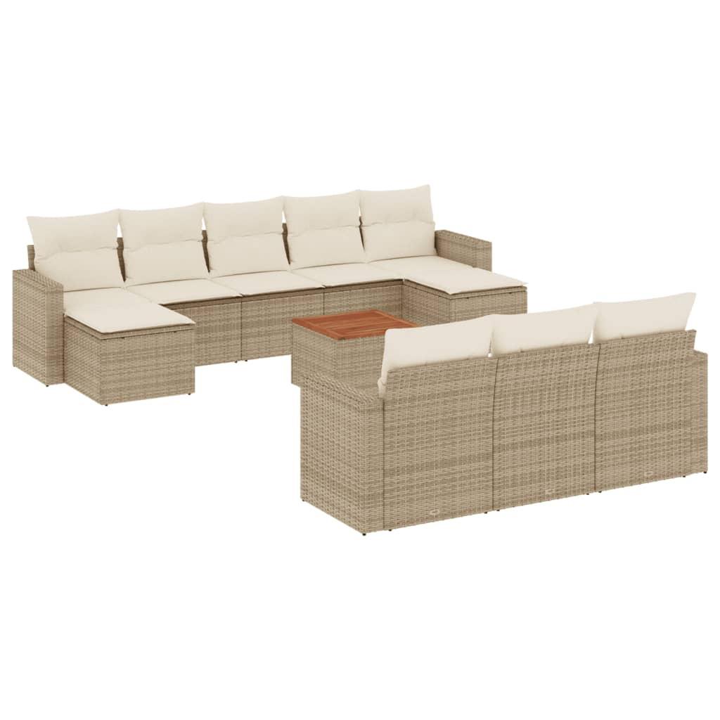 VidaXL Garten sofagarnitur poly-rattan