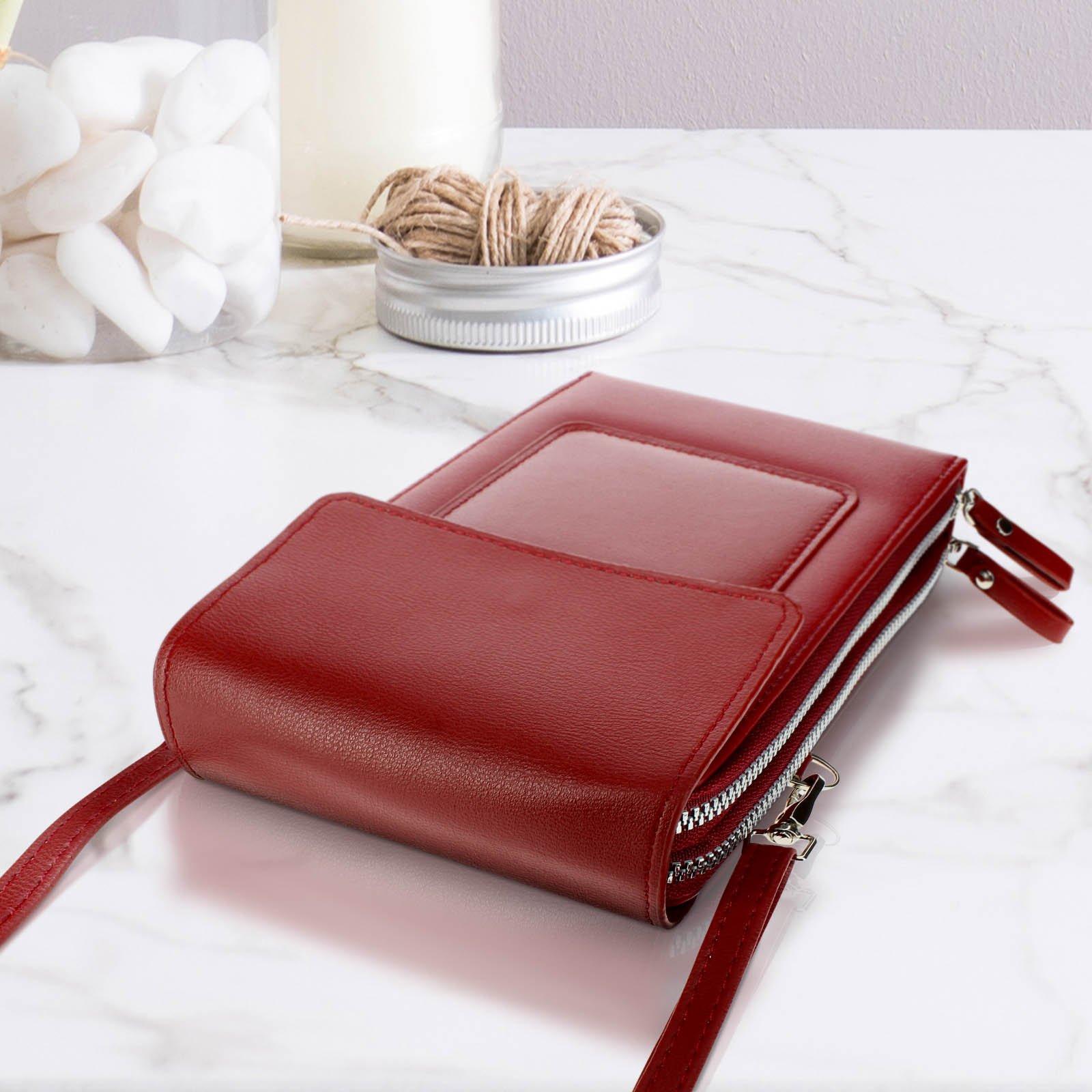 Avizar Tasche mit mehreren Fächern Rot