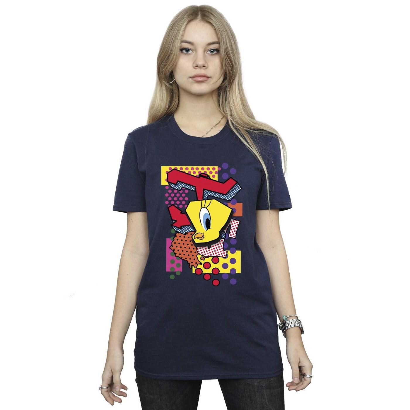LOONEY TUNES Tweety Bird Abstract Pop Art T-Shirt