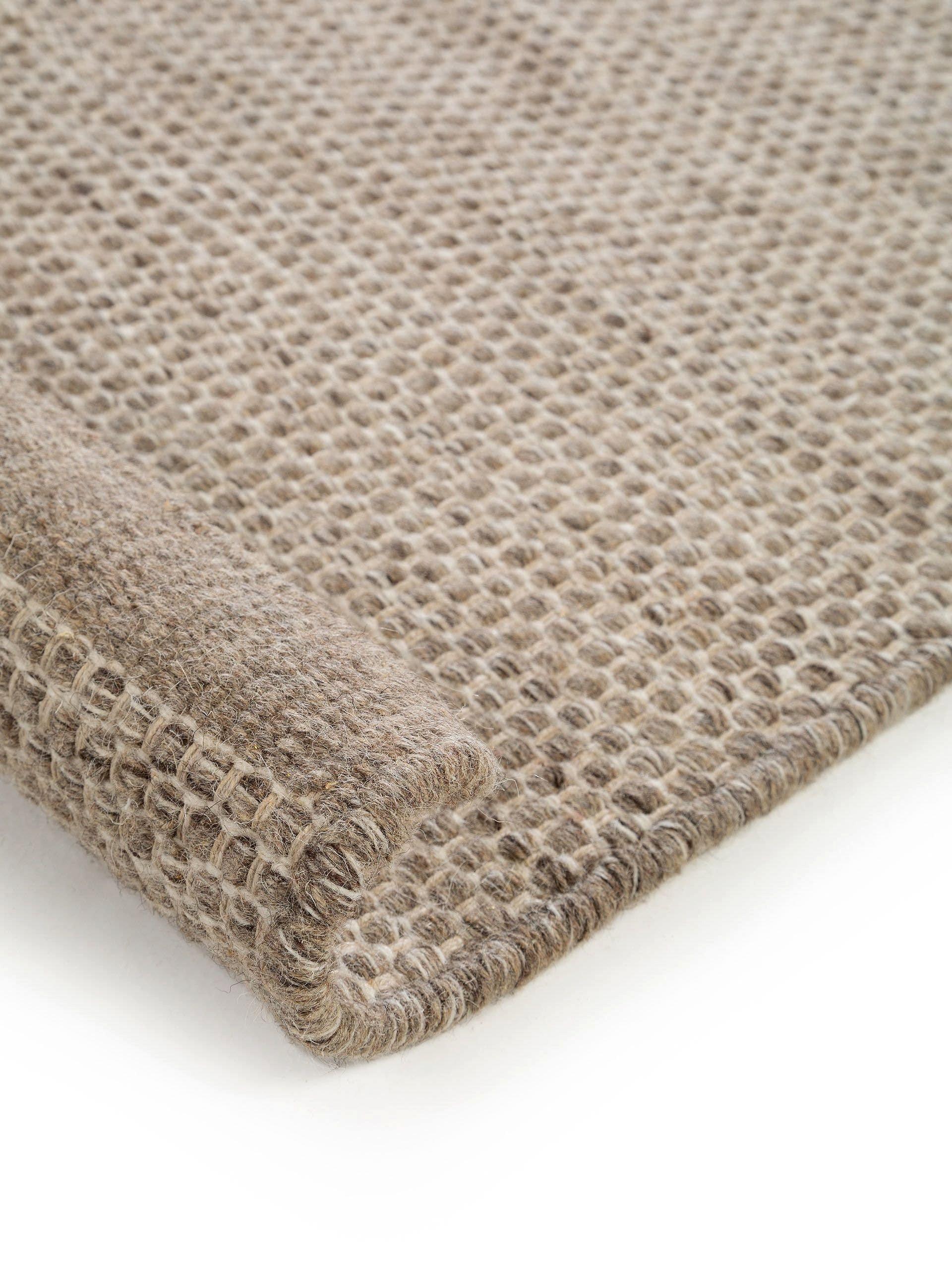 Benuta Wollteppich Rocco Taupe