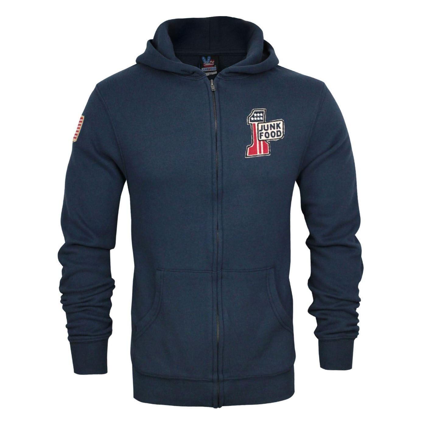 Junk Food American Hoodie mit durchgehendem Reißverschluss