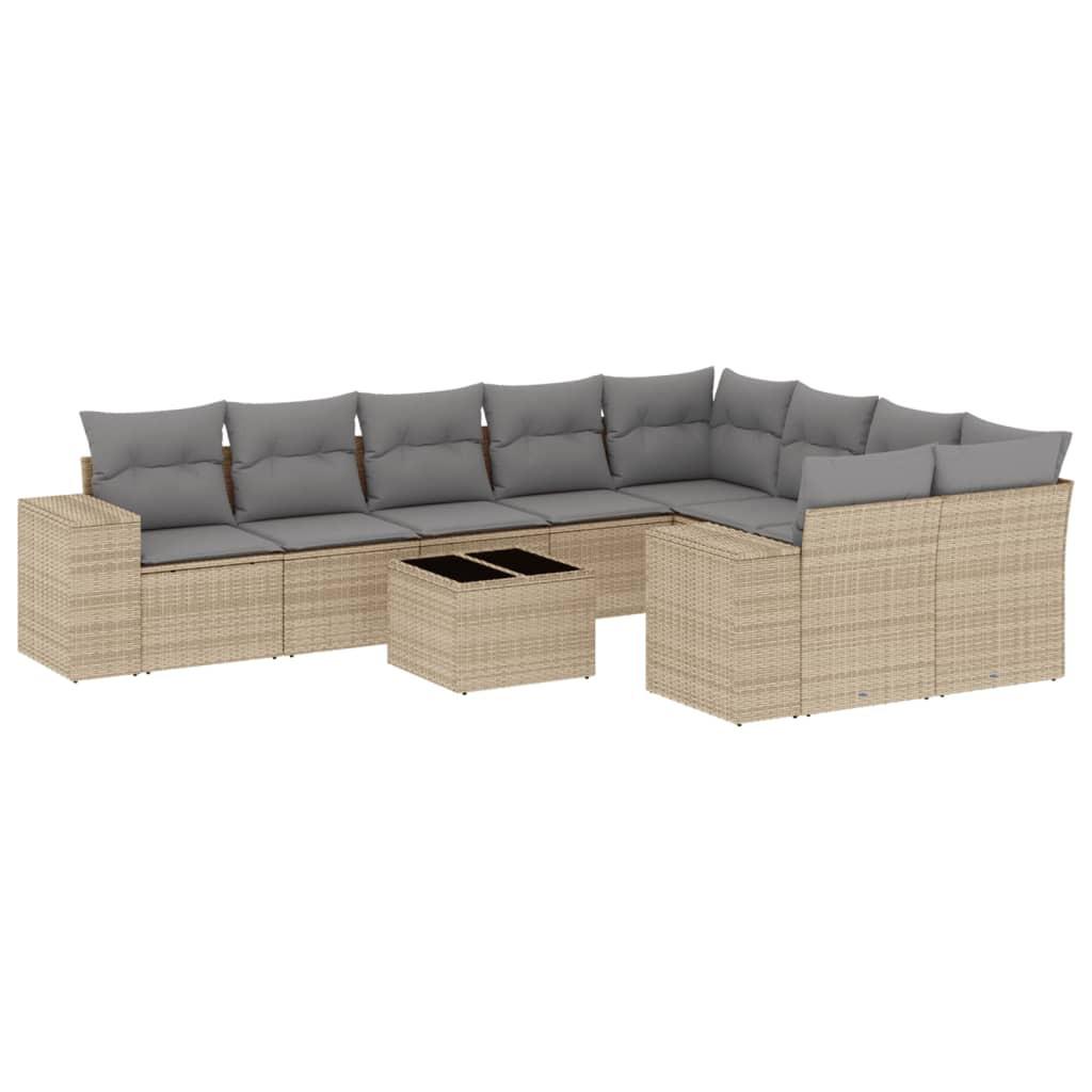 VidaXL Garten sofagarnitur poly-rattan