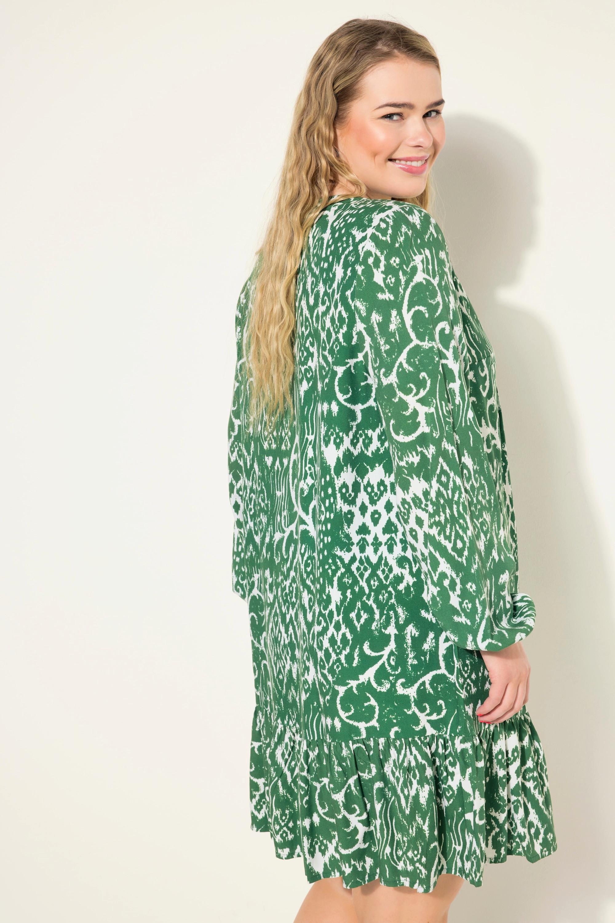 Studio Untold Kurzes Kleid Grafischer Print Ballon-Ärmel