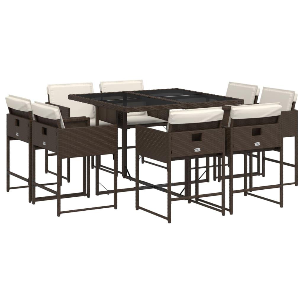 VidaXL Garten essgruppe poly-rattan