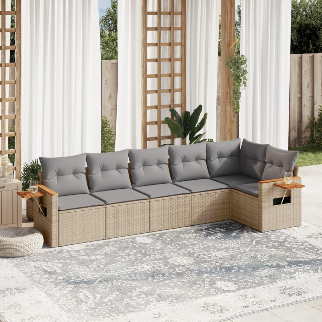 VidaXL Garten sofagarnitur poly-rattan