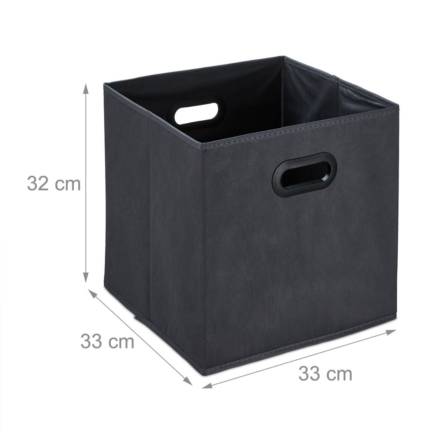 B2X Aufbewahrungsbox in Anthrazit im 4er-Set