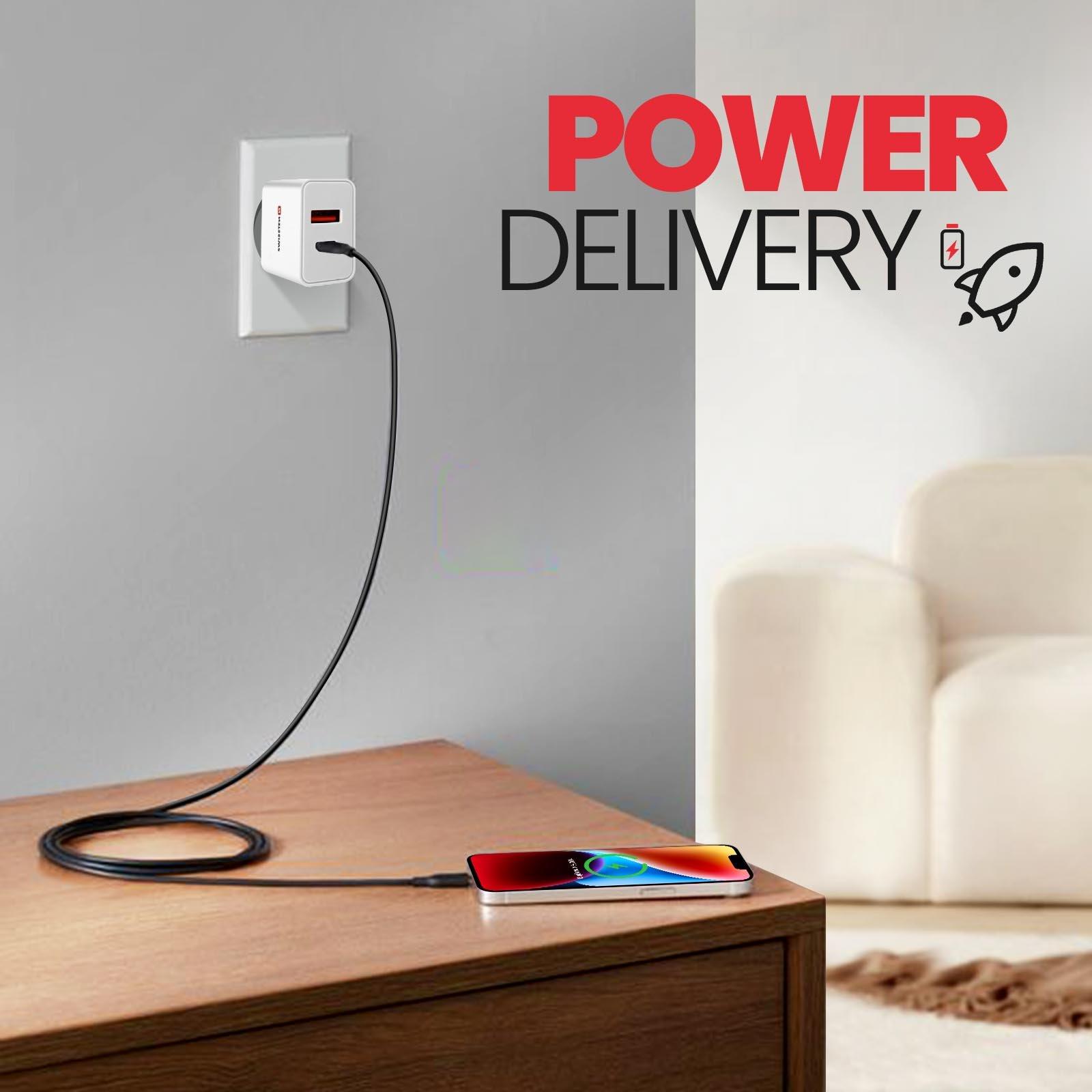 SWISSTEN GaN-Netzteil 30W USB + USB-C, Swissten