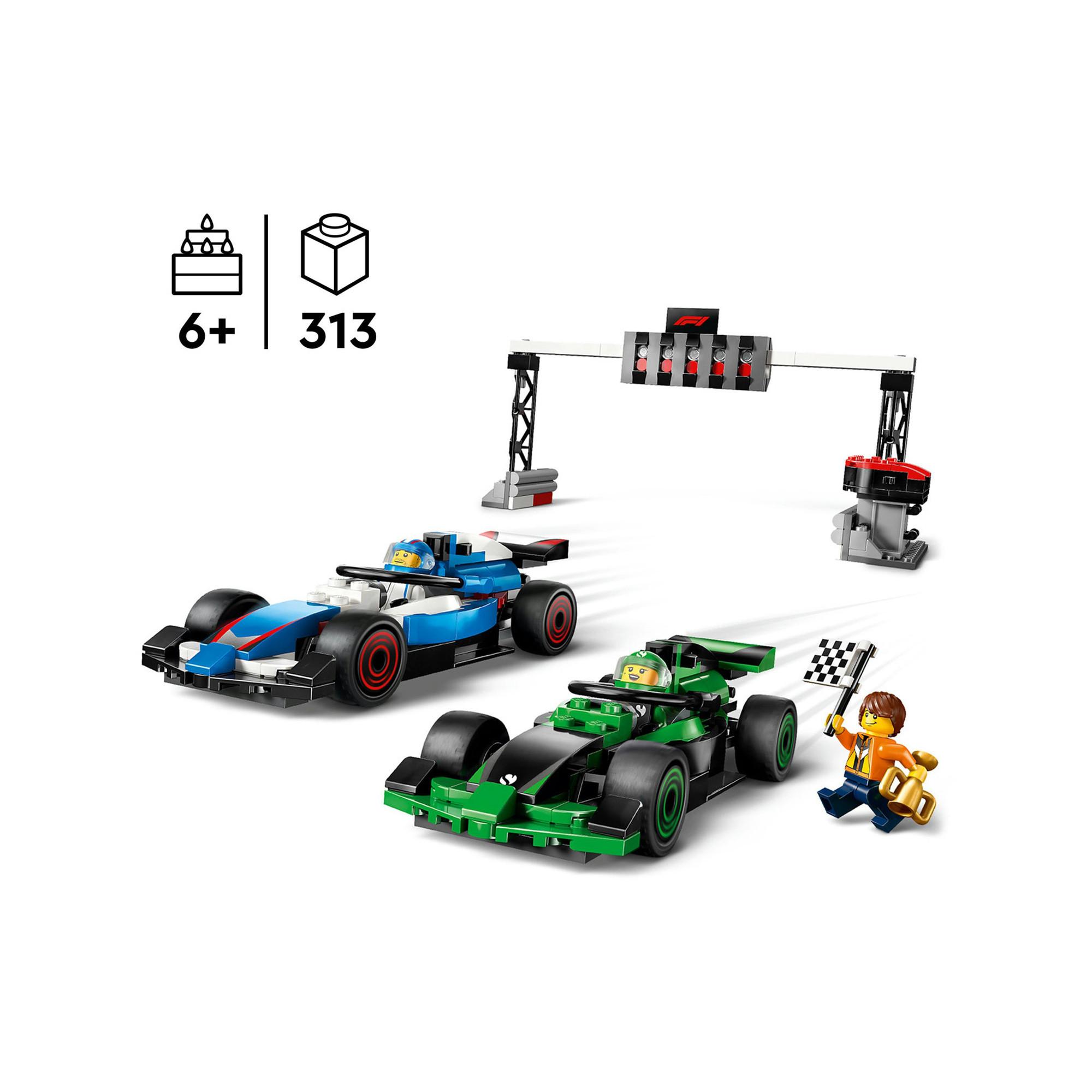 LEGO® 60474 F1® Startaufstellung mit VCARB & Sauber Rennautos