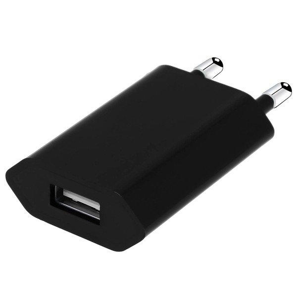 Avizar USB Wand Ladegerät 1A – Schwarz