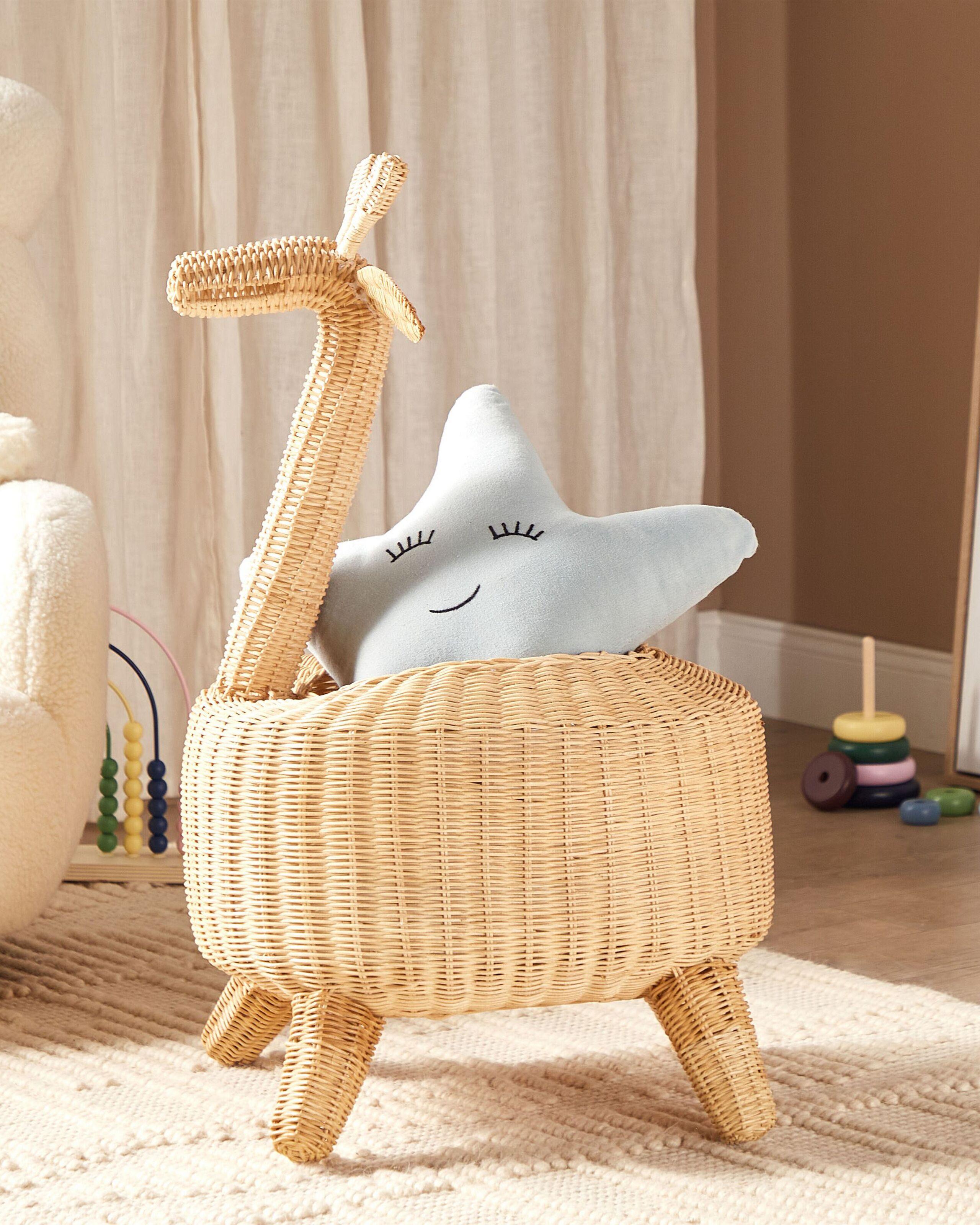 Beliani Korb aus Rattan Boho HAINAN