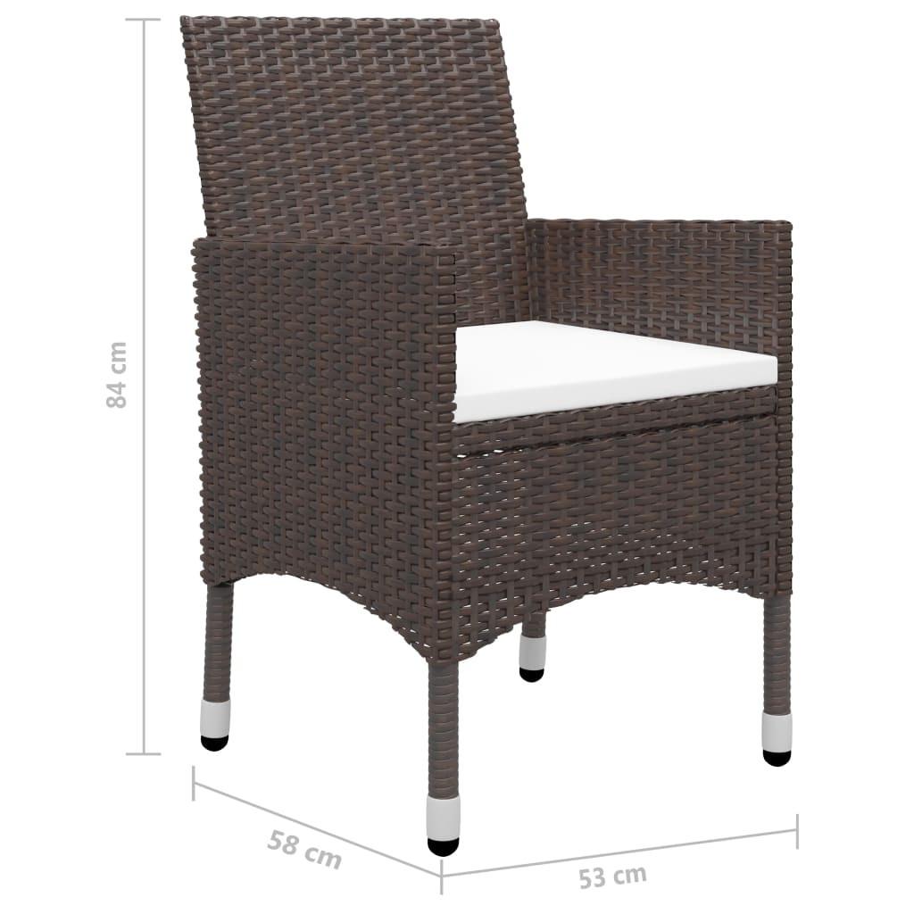 VidaXL Garten essgruppe rattan