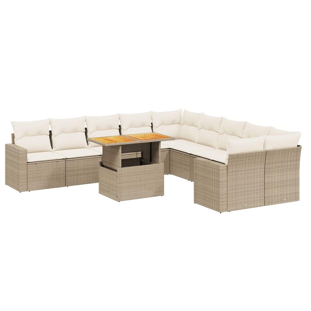 VidaXL Garten sofagarnitur poly-rattan