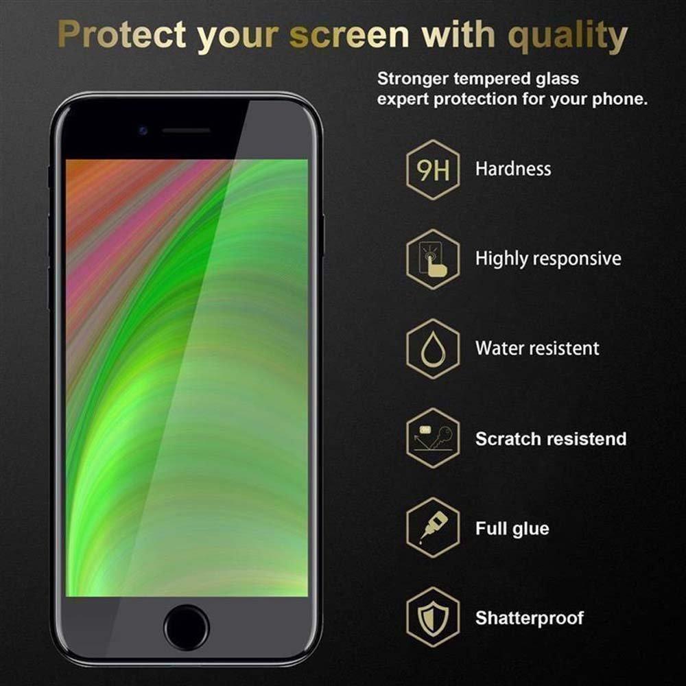 Cadorabo Vollbild Display-Schutzglas für Apple iPhone 7 PLUS 7S PLUS 8 PLUS - Schutzfolie