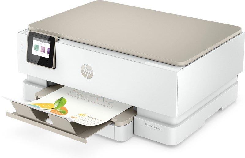 Hewlett-Packard ENVY Inspire 7224e All-in-One-Drucker, Farbe, Drucker für Zu Hause, Drucken, Kopieren, Scannen, Wireless; +; Mit Instant Ink kompatibel; Drucken vom Smartphone oder Tablet; Beidseitiger Druck