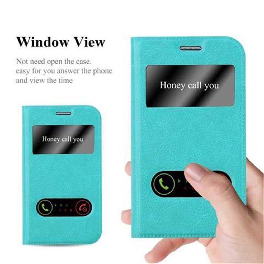 Cadorabo Hülle für Samsung Galaxy XCover 3 Magnetverschluss, 2 Sichtfenstern
