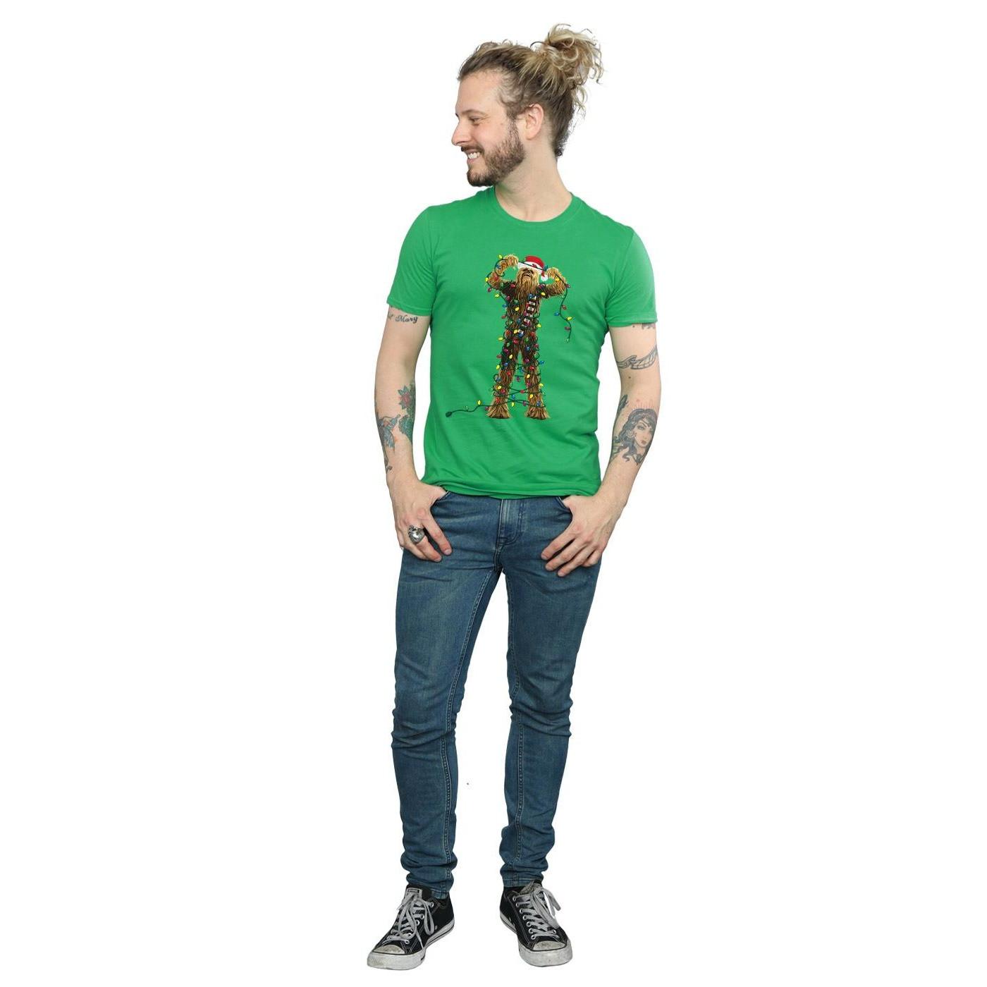 STAR WARS Star Wars Chewbacca Christmas Lights T-Shirt