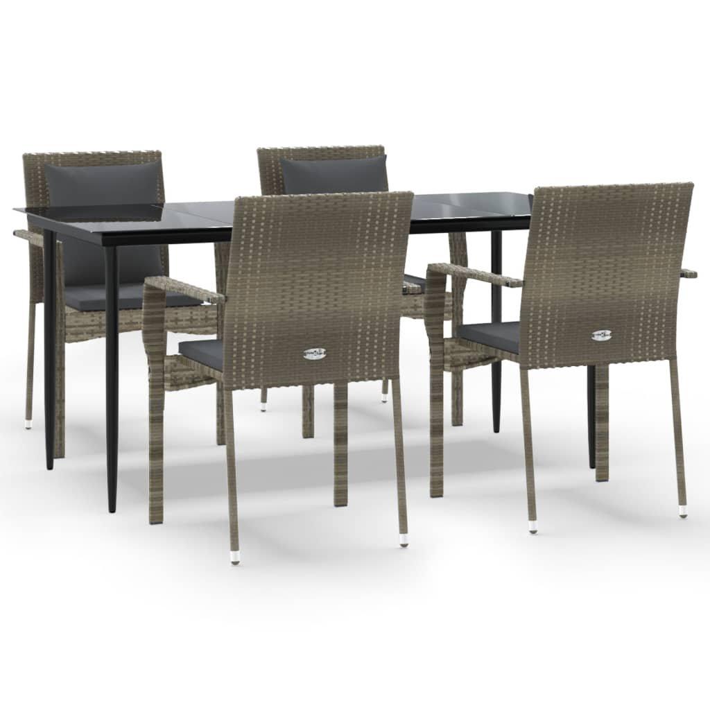 VidaXL Garten essgruppe poly-rattan