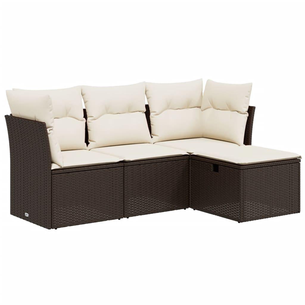 VidaXL Garten sofagarnitur poly-rattan