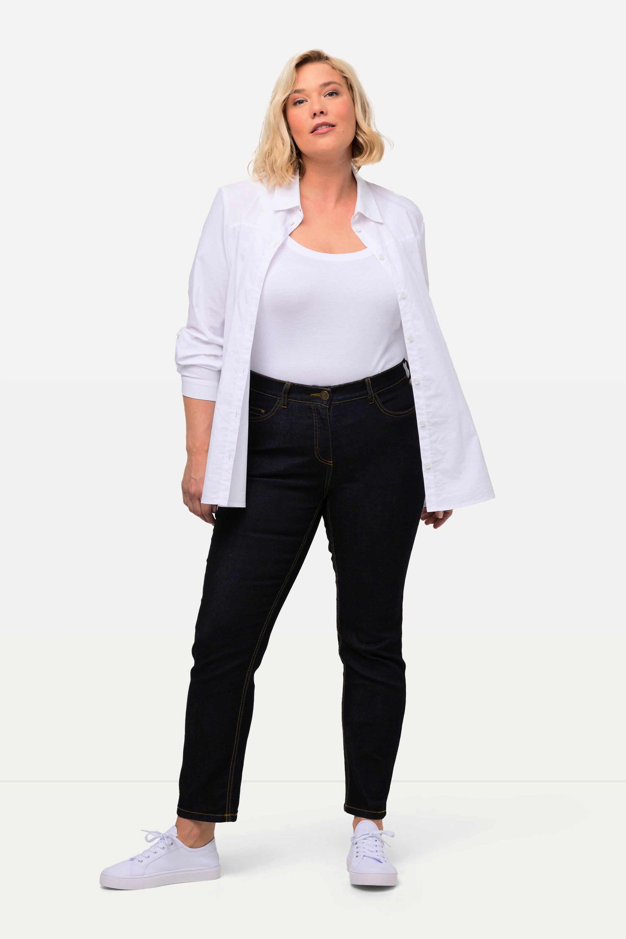 Ulla Popken Sammy Slim Fit 5-Pocket Jeans mit Komfortbund