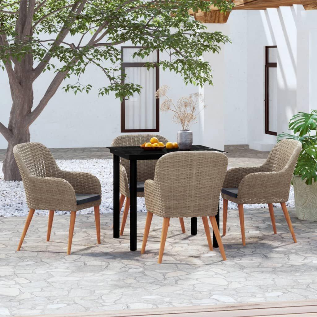 VidaXL Garten essgruppe poly-rattan
