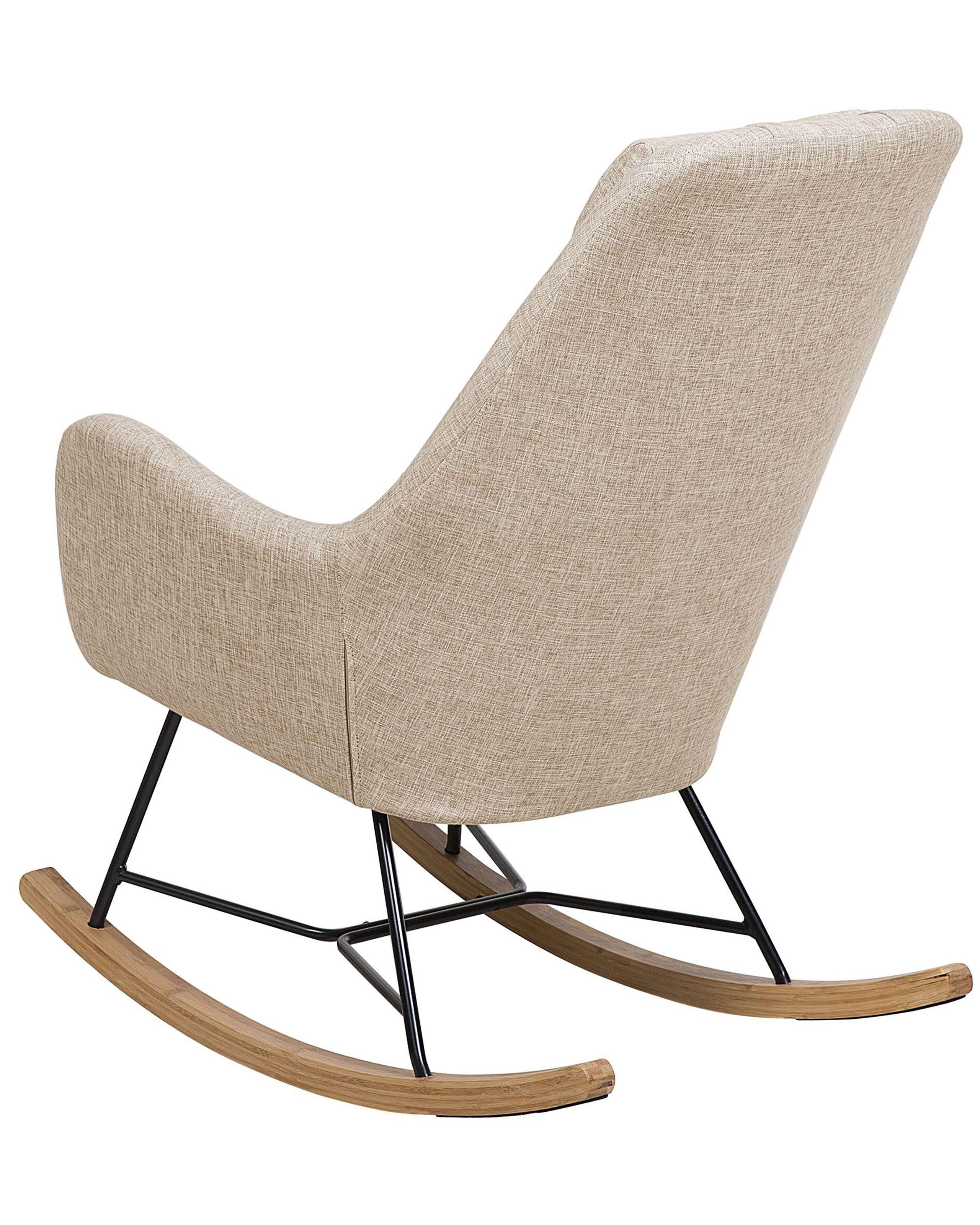 Beliani Schaukelsessel aus Polyester Retro ARRIE